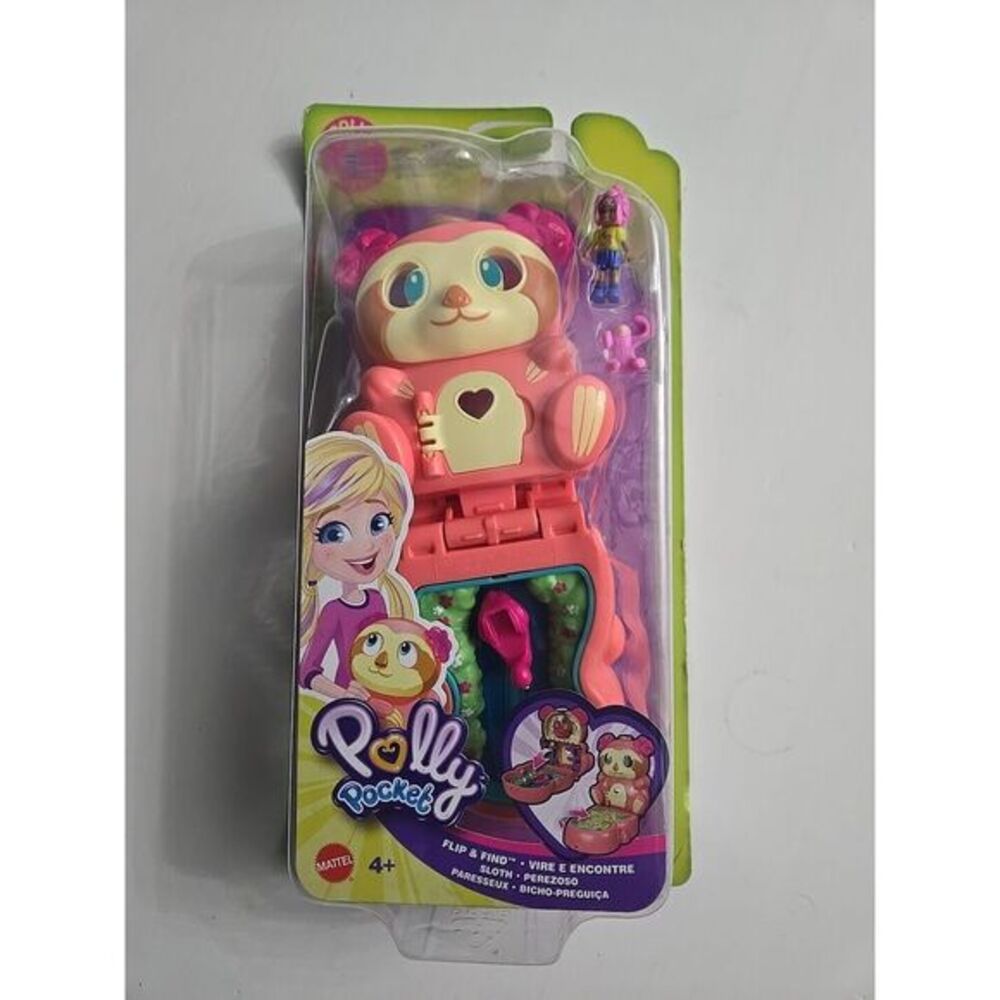 Polly Pocket Sloth Flip And Find By Mattel Ages‎ 4+ By Mattel
